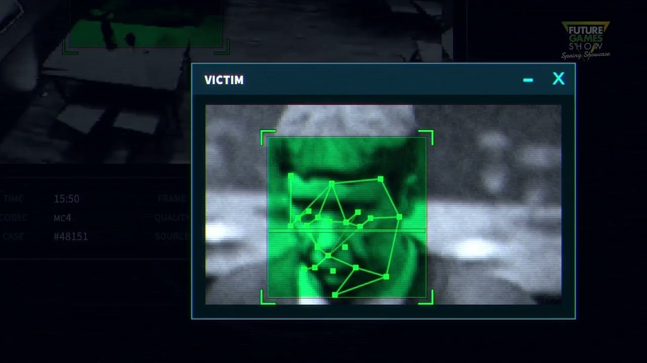 The Operator trailer - facial recognition scan in the FDI software